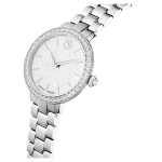 Watch Swiss Made, Metal bracelet, Silver tone, Stainless steel