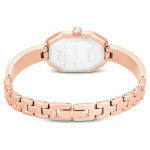 Dextera bangle watch Swiss Made, Metal bracelet, Pink, Rose gold-tone plated