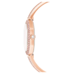 Dextera bangle watch Swiss Made, Metal bracelet, Pink, Rose gold-tone plated