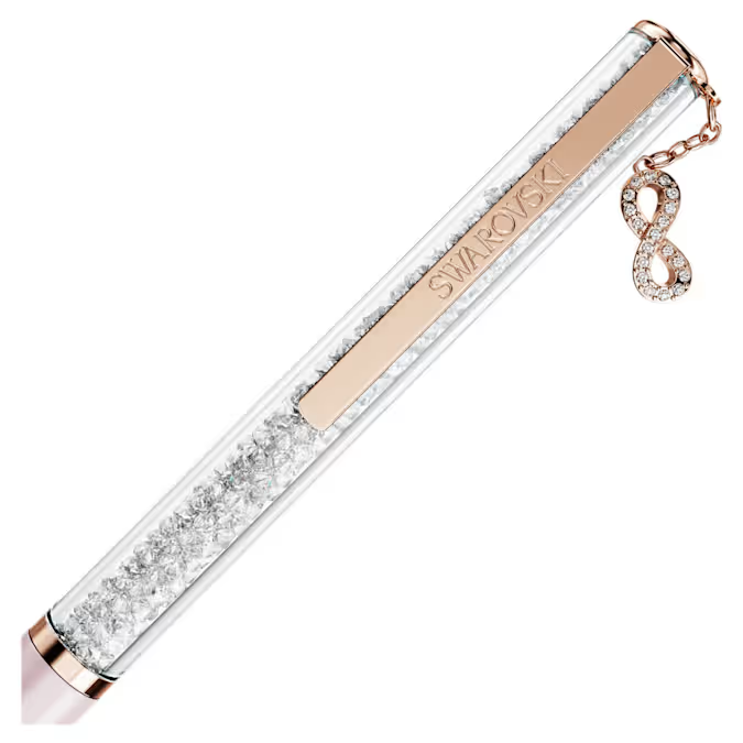 Crystalline Silk ballpoint pen Infinity, Pink lacquered, Rose gold-tone plated