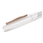 Crystalline Nova rollerball pen White, Rose gold-tone plated