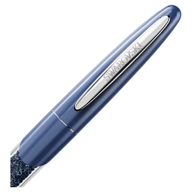 Crystalline Nova rollerball pen Blue, Chrome plated