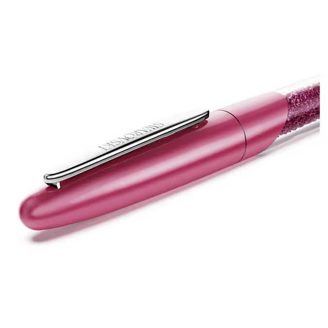 Crystalline Nova rollerball pen Pink, Chrome plated
