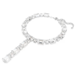 Millenia necklace Mixed cuts, White, Rhodium plated