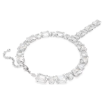 Millenia necklace Mixed cuts, White, Rhodium plated
