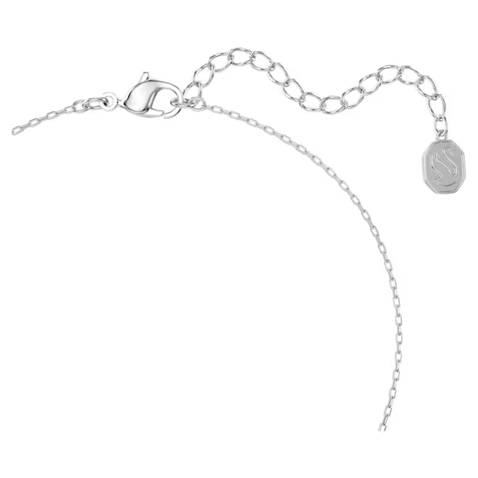 Magic pendant Snowflake, Blue, Rhodium plated