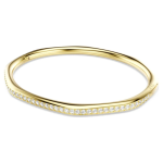 Dextera bangle Octagon shape, Round cut, White, Gold-tone plated