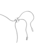 Matrix Tennis bracelet, Mixed round cuts, Blue, Rhodium plated