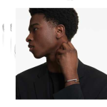 Sublima bangle White, Ruthenium plated