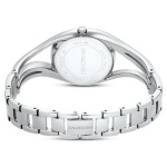 Hyperbola bangle watch Swiss Made, Metal bracelet, Silver tone, Stainless steel