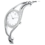Hyperbola bangle watch Swiss Made, Metal bracelet, Silver tone, Stainless steel