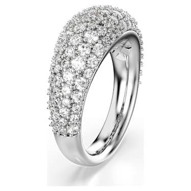 Sublima ring White, Rhodium plated