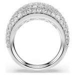 Sublima ring White, Rhodium plated