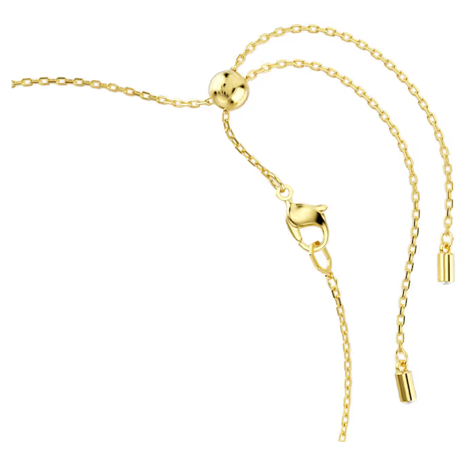 Idyllia necklace Crystal pearl, Mixed cuts, Flower, Multicolored, Gold-tone plated