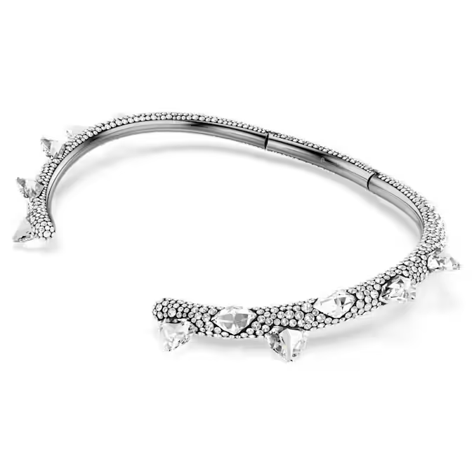 Sublima choker White, Ruthenium plated