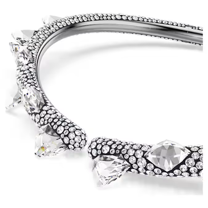 Sublima choker White, Ruthenium plated