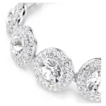 Una Angelic bracelet White, Rhodium plated