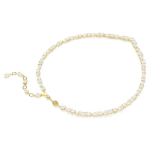 Mesmera necklace Mixed cuts, White, Gold-tone plated