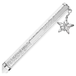 Crystalline ballpoint pen White, White lacquered, Chrome plated