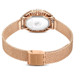 Matrix octagon watch Metal bracelet, Rose gold tone, Rose gold-tone finish