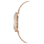 Matrix octagon watch Metal bracelet, Rose gold tone, Rose gold-tone finish