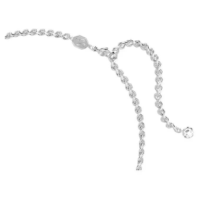 Una Angelic choker White, Rhodium plated