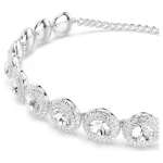 Una Angelic choker White, Rhodium plated