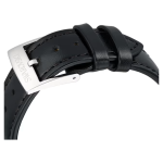 Dextera tachymetre watch Swiss Made, Leather strap, Silver tone, Stainless steel