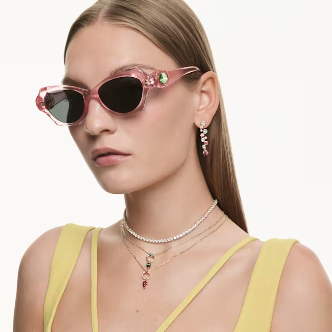 Constella set Mixed cuts, Multicoloured, Gold-tone plated