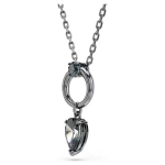 Mesmera pendant Mixed cuts, Gray, Ruthenium plated
