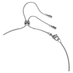 Mesmera pendant Mixed cuts, Gray, Ruthenium plated