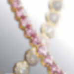 Idyllia charm Mixed cuts, Heart with key, White, Gold-tone plated