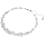 Constella necklace Round cut, White, Rhodium plated