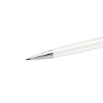 Crystalline ballpoint pen White, White lacquered, Chrome plated