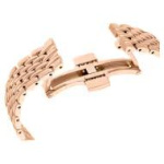 Crystalline Wonder watch Swiss Made, Metal bracelet, Rose gold tone, Rose gold-tone finish