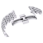 Crystalline Wonder watch Swiss Made, Metal bracelet, Silver tone, Stainless steel