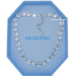Millenia Tennis necklace Octagon cut, White, Rhodium plated