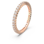 Matrix Vittore ring Round cut, White, Rose gold-tone finish
