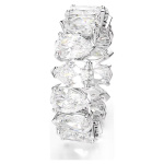 Matrix Vittore ring Pear cut, White, Silver-tone finish