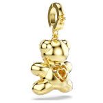 Idyllia charm Mixed cuts, Teddy, Gold tone, Gold-tone plated