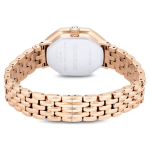 Dextera octagon watch Swiss Made, Metal bracelet, Gold tone, Rose gold-tone finish