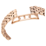 Dextera octagon watch Swiss Made, Metal bracelet, Gold tone, Rose gold-tone finish