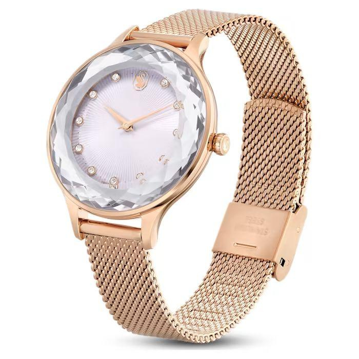 Octea Nova watch Swiss Made, Metal bracelet, Rose gold tone, Rose gold-tone finish
