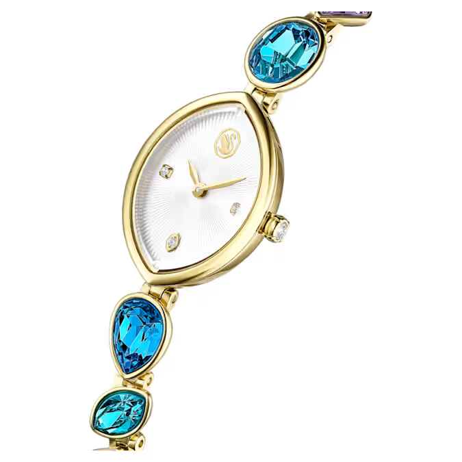 Gema watch Crystal bracelet, Gold tone, Gold-tone finish
