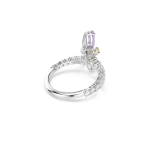Ariana Grande x Swarovski motif ring, Mixed cuts, Dragonfly, Multicolored, Rhodium plated