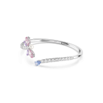 Ariana Grande x Swarovski bangle, Mixed cuts, Dragonfly, Multicolored, Rhodium plated