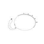 Ariana Grande x Swarovski Tennis necklace, Mixed cuts, Multicolored, Rhodium plated