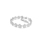 Ariana Grande x Swarovski bracelet, Round cut, Flower, White, Rhodium plated