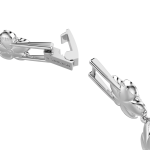 Ariana Grande x Swarovski bracelet, Round cut, Flower, White, Rhodium plated