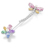Ariana Grande x Swarovski brooch, Mixed cuts, Dragonfly, Multicolored, Rhodium plated